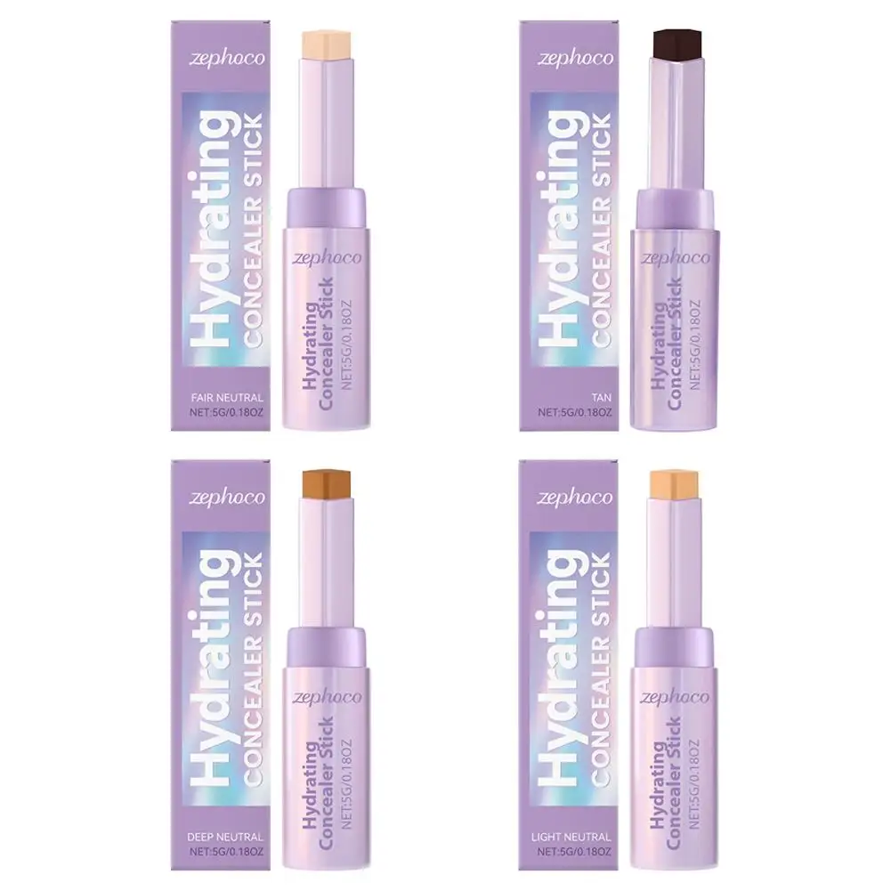 Base correctora resaltador en barra, Corrector facial de cobertura completa, contorno de círculo de ojos oscuros, maquillaje Natural hidratante resistente al agua