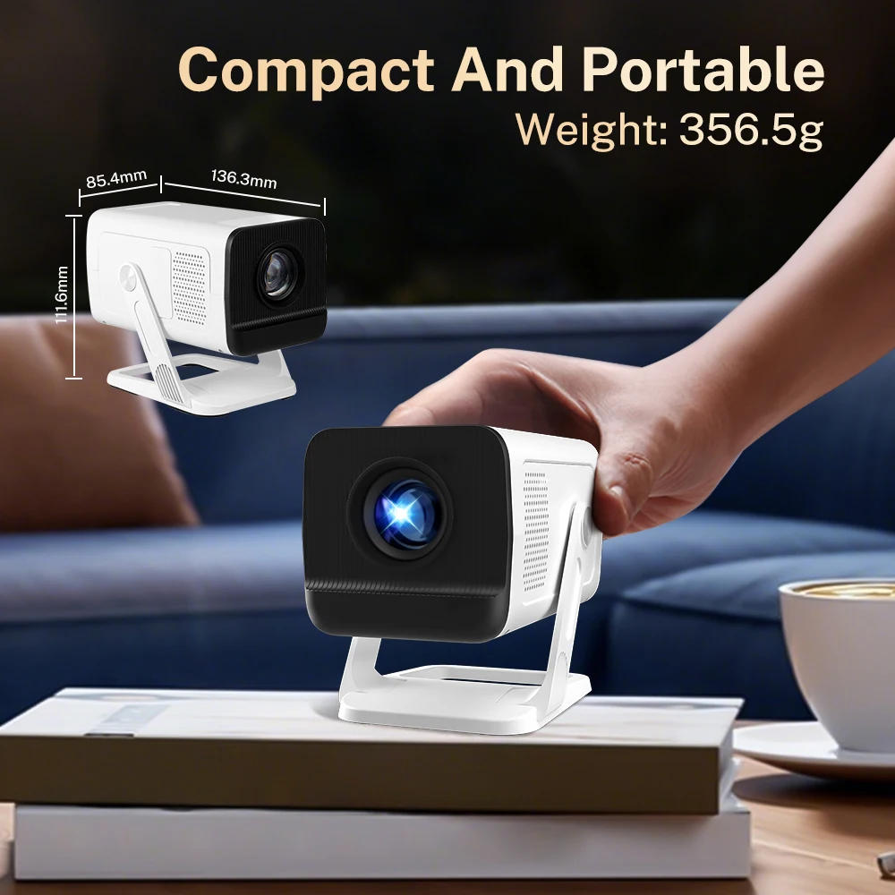 WEMI  X1AQ  500ANSI Portable Projector Android 11 BT5.4 Built 5W HiFi Speaker For Home Theater NEW X1AQ