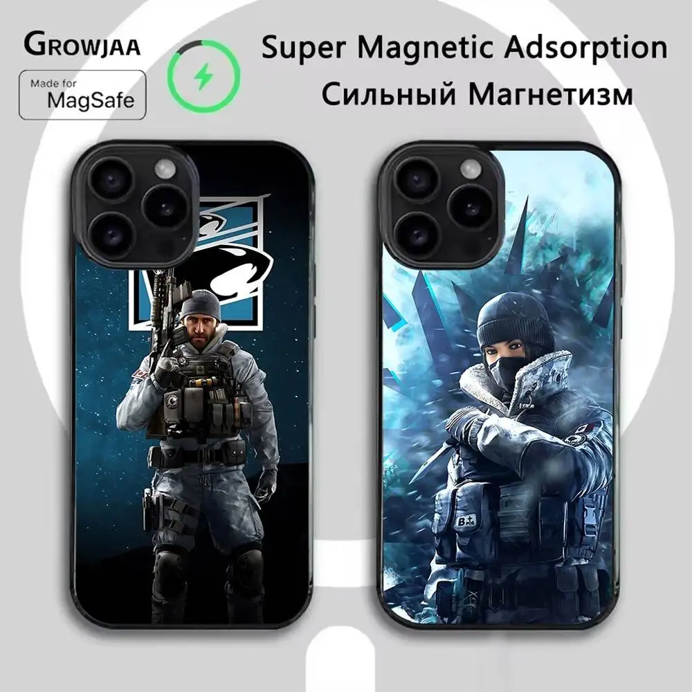 

Rainbow-Six Siege Phone Case For iPhone 16e,16,15,14,13,12,11,Plus,Pro,Max,Mini Magsafe Magnetic Wireless Charging