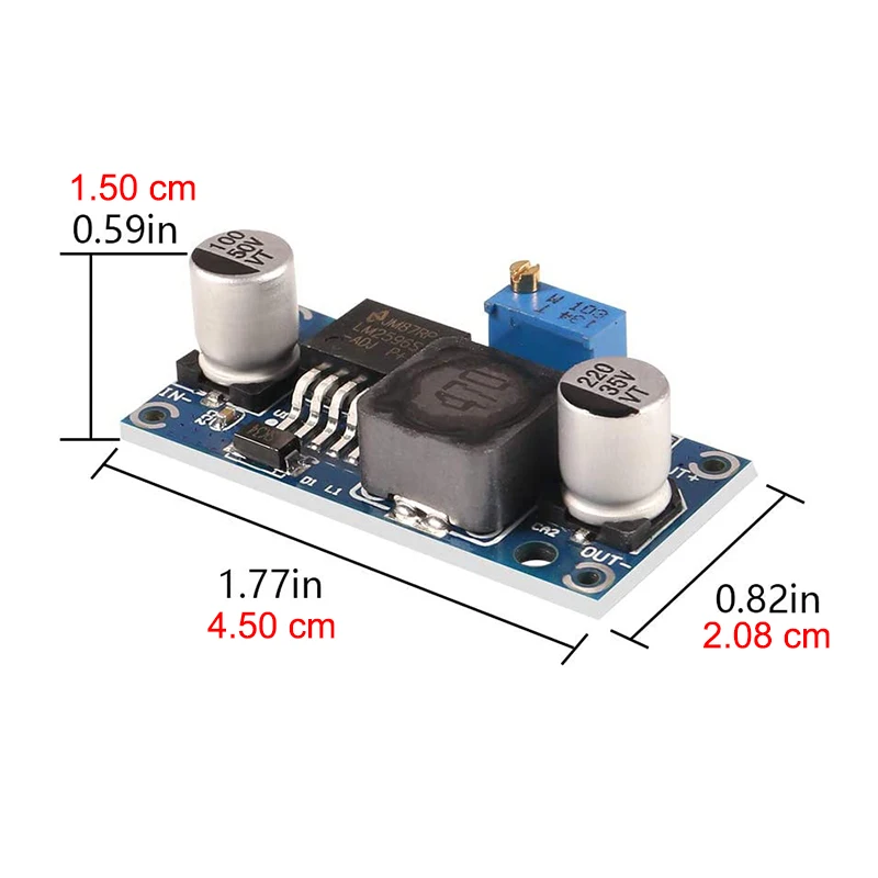 LM2596/LM2596S/LM2596LED/LM2596HVS DC naar DC Buck Converter Spanningsregelaar DIY Verstelbare Voeding Step Down module