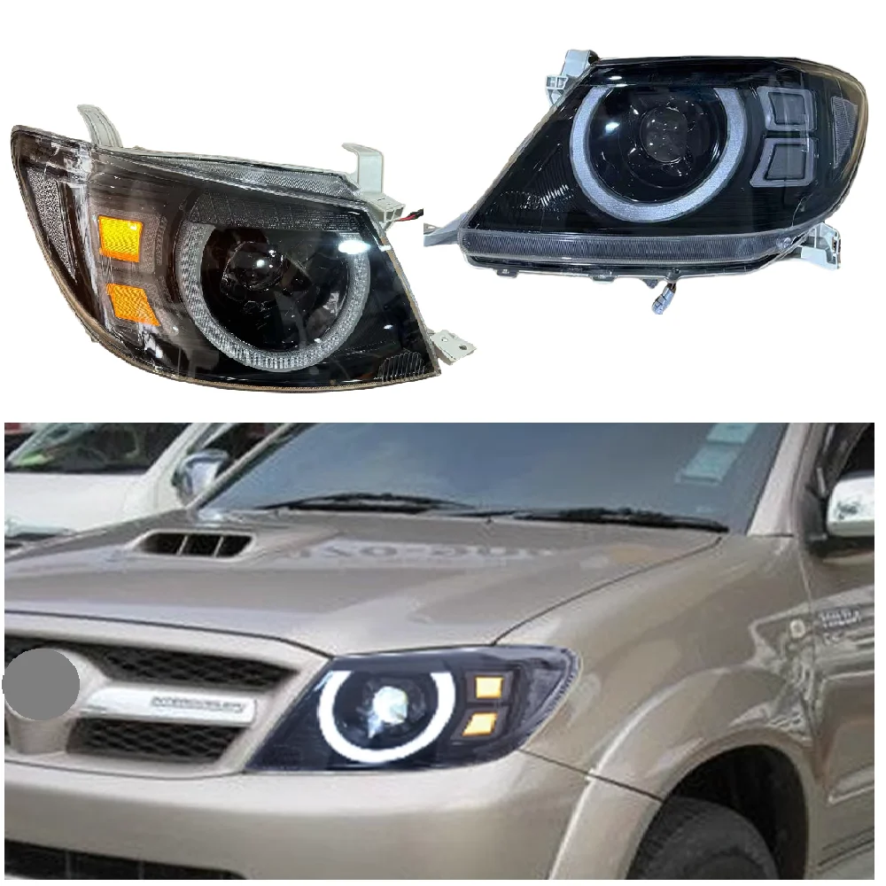 

Auto Led Headlamps Assembly For Toyota Hilux Vigo 2008 2009 2010 2011 Front Headlights headlamps Auto Led accessories