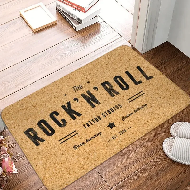 Rock And Roll Ghost Rock Festival Doormat Anti-Slip Bath Kitchen Mat Balcony Floor Door Entrance Carpet Rug Living Room Footpad