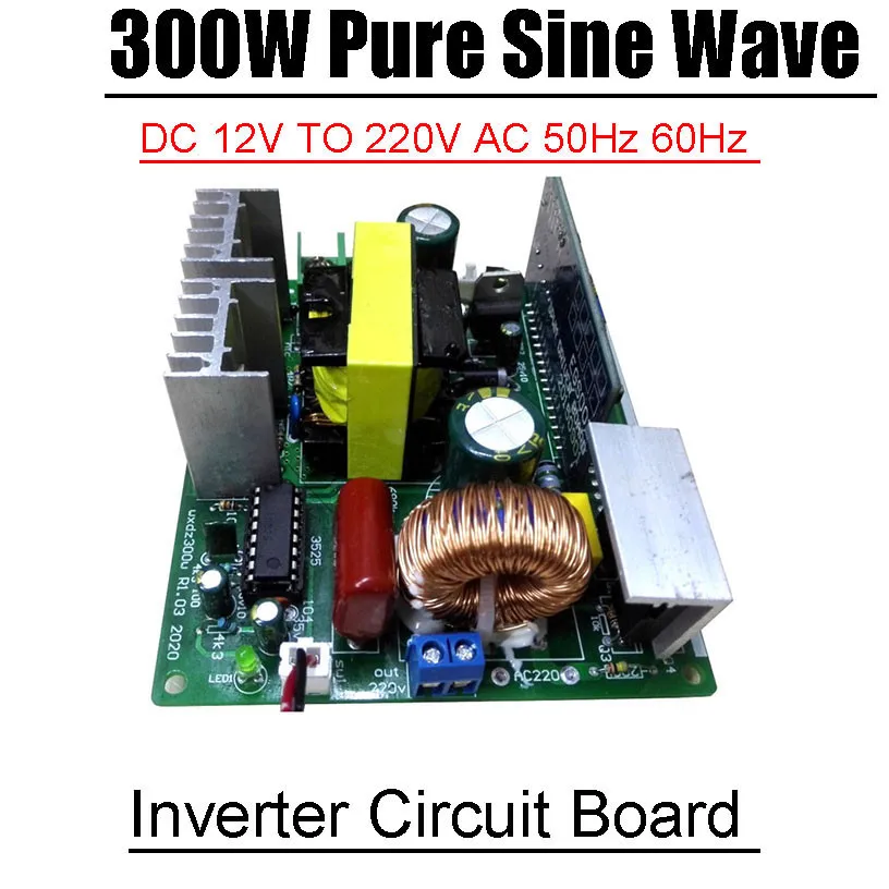 

300W Pure Sine Wave DC-AC 12V TO 220v Inverter Circuit Board Boost Converter POWER Regulator Module