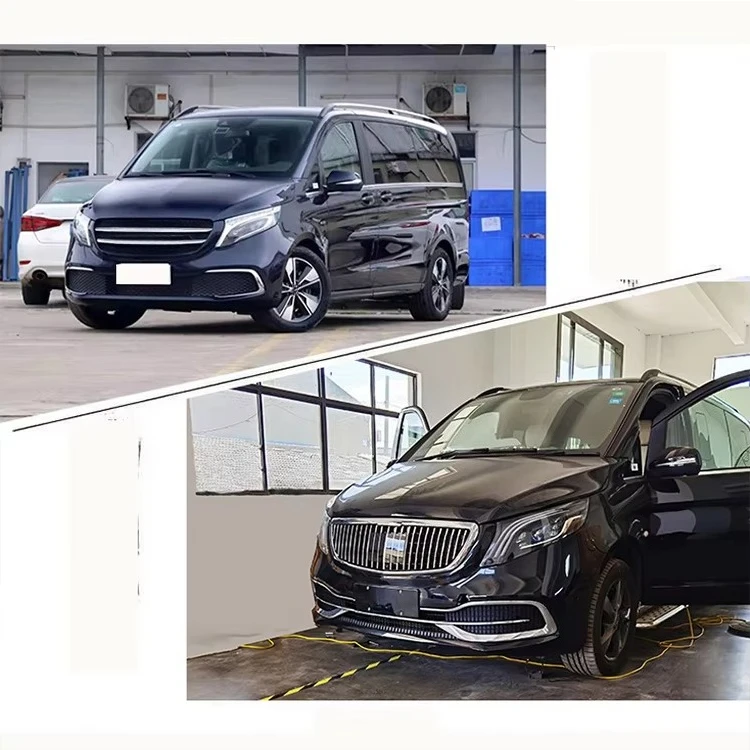 Complete For Maybach Styling Body Kits Front Grille And Bumper Assembly Bolt-On Replacement Parts Fit Vito V-Class W447