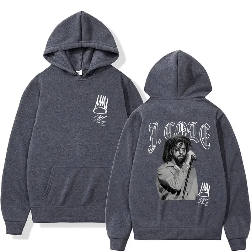 Rapper j cole hip hop impressão hoodie moda masculina mulher oversized vintage manga longa harajuku casual hoodies streetwear pullovers