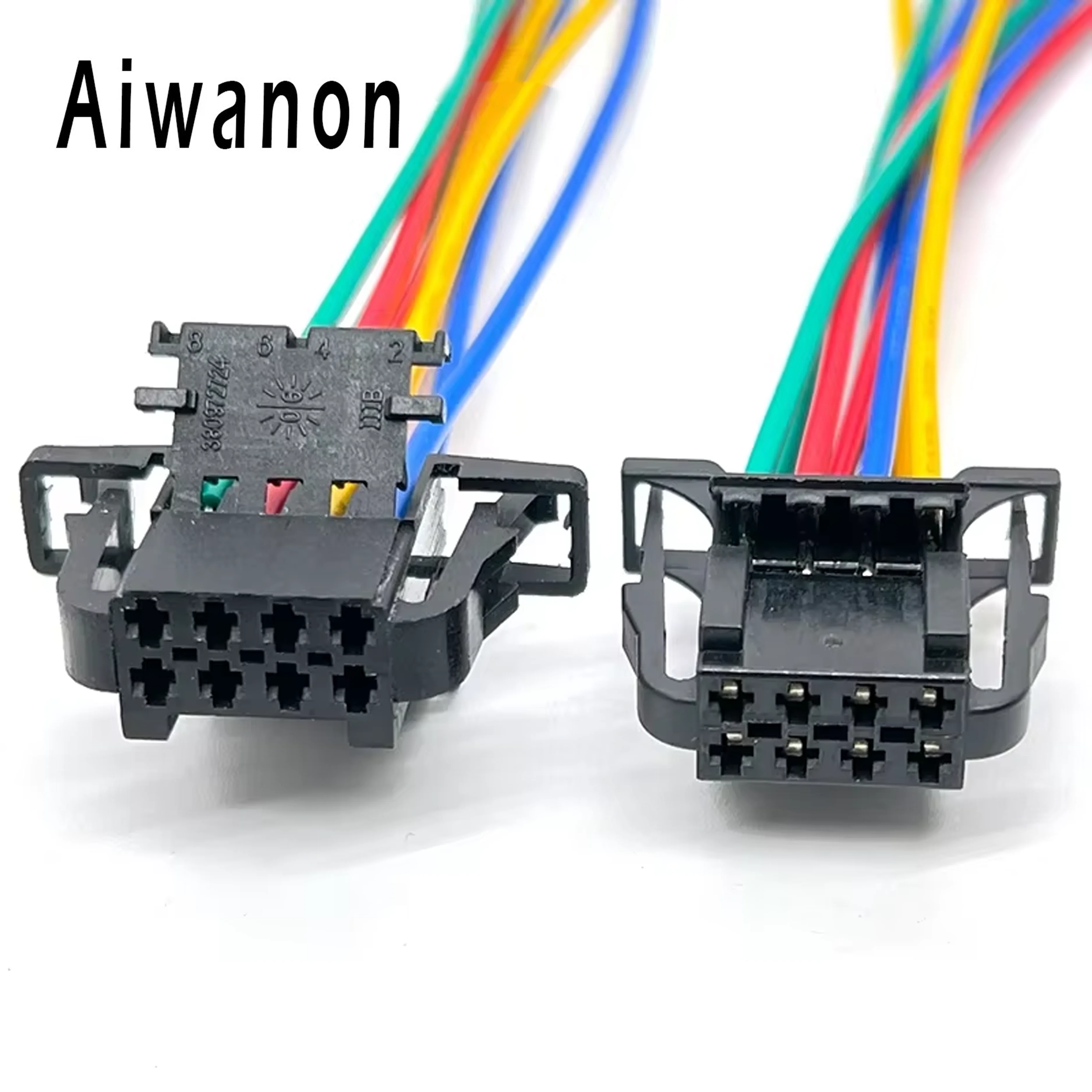 

1 Set 8 Pin Auto Audio Anti-Theft Switch Lights Sockets Electrical Connectors Waterproof Female Wire Harness Plug 3B0 972 724