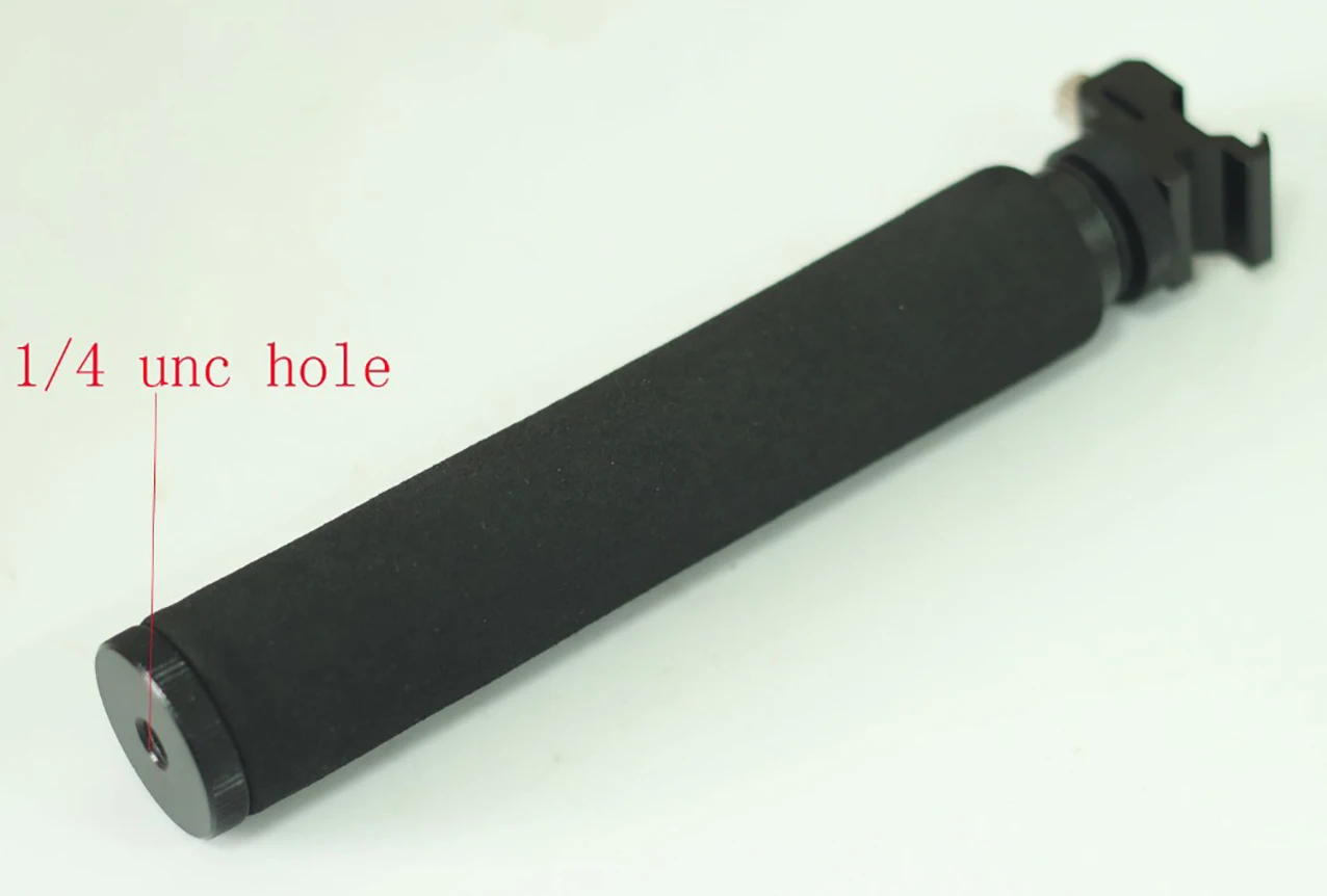 Рукоятка для камеры с регулируемым горячим башмаком для вспышки камеры штатива