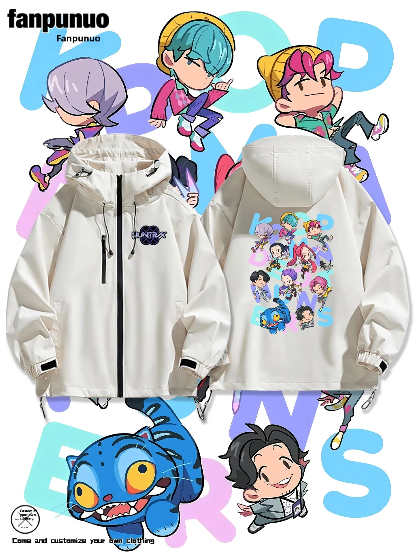 

Q версия, милый мультяшный ведьма T K Jaet, мужской весенне-осенний открытый кардиган, верхняя одежда, длинный свеч, с капюшоном на молнии