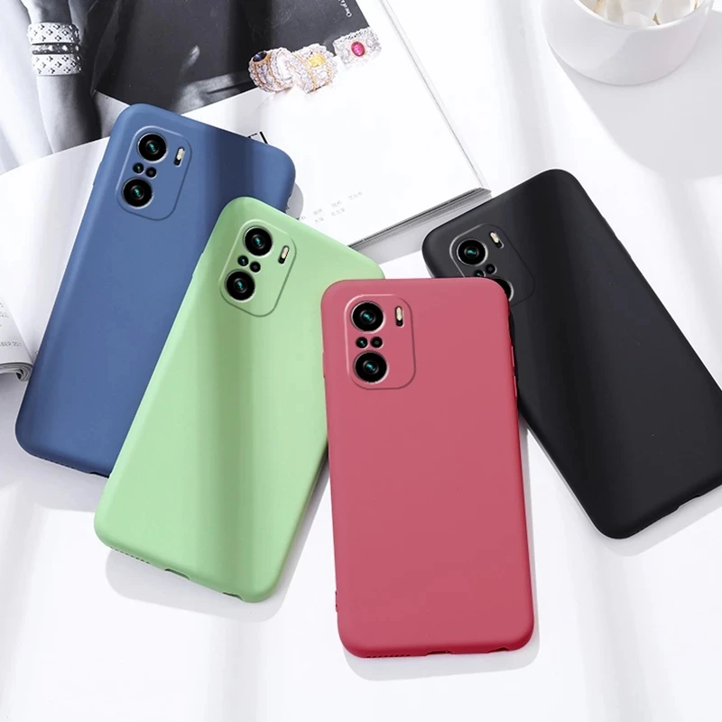 Funda de silicona líquida Original para Xiaomi, Poco F3, Poco F3, M3, X3 Pro