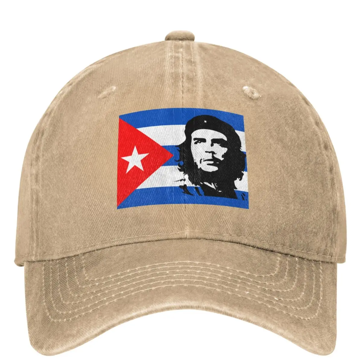 Che Guevara Denim Baseball Cap Cuba Flag Kpop Rock Trucker Hat Summer Women Men Fitted Retro Sun-Proof Snapback Cap