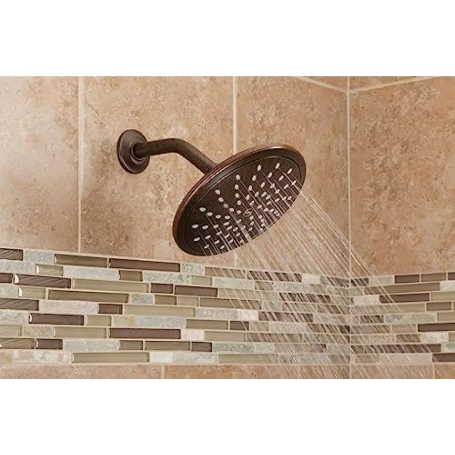Badezimmer-Regenduschkopf aus ölgeriebener Bronze mit 20,3 cm breitem, festem Regendesign für SpaLike Experience Hochdruck-Wasserdurchfluss