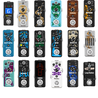 VIVLEX-Guitar Pedals Super Effects, Pedal Tuner, Overdrive Delay, Reverb Distortion, Fuzz Noise Gate, Flanger Metal Zone, Blues