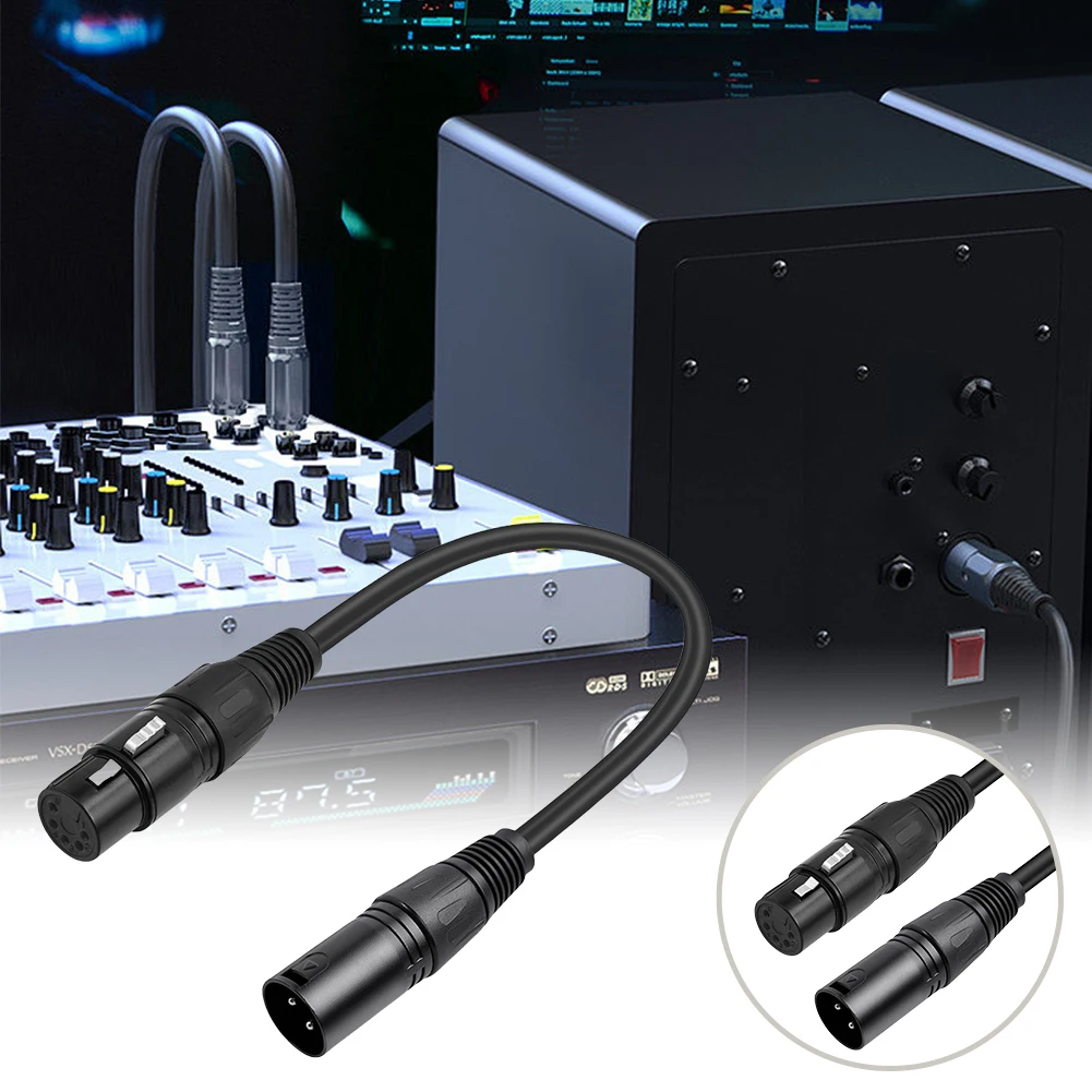 XLR3M إلى XLR5F كابل محول DMX كابل محول XLR 3M إلى XLR 5F DMX كابل الإضاءة للميكروفون DMX المرحلة الإضاءة Turnaround