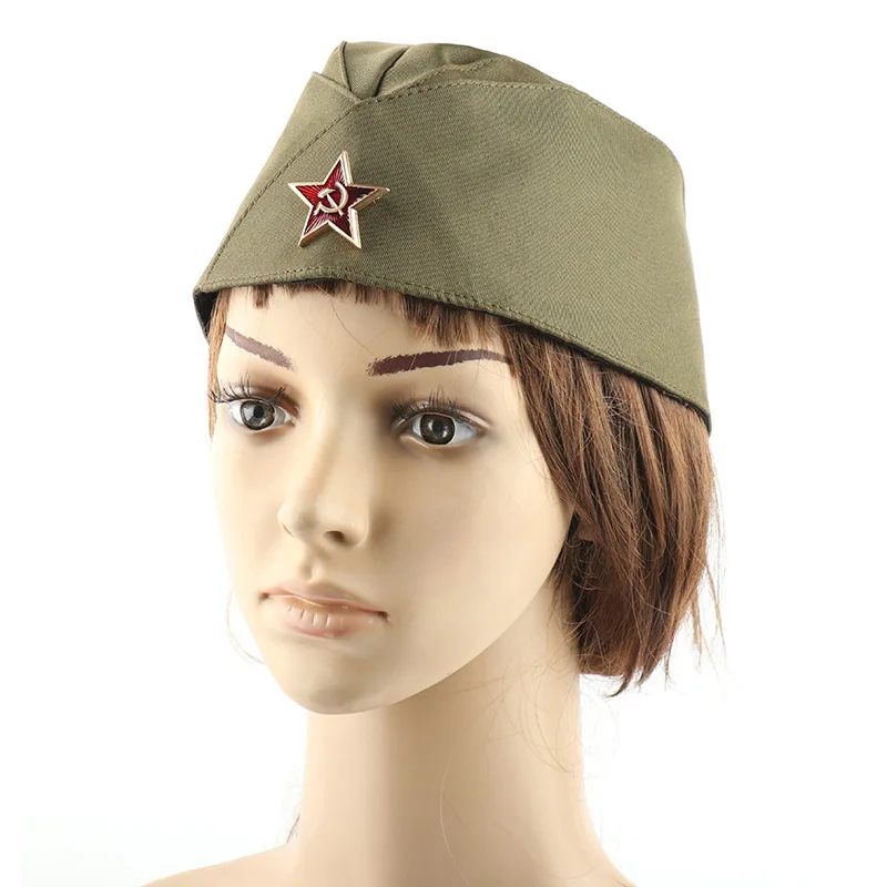 

Russian Boat Hat Collected by Male and Female Military Fans Display Soviet Hat Square Dance Sailor Dance Beret Retro USSR Cap