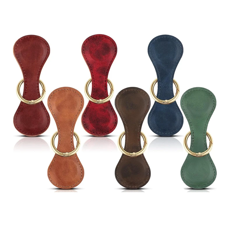 

6 шт., магнитные закладки для книг из искусственной кожи