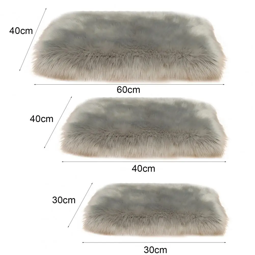 

30/40/60cm Doormat Polyester Faux Fur Sheepskin Simple Area Rug Absorbent Resist Dirt Entrance Inside Floor Mats For Home Decor