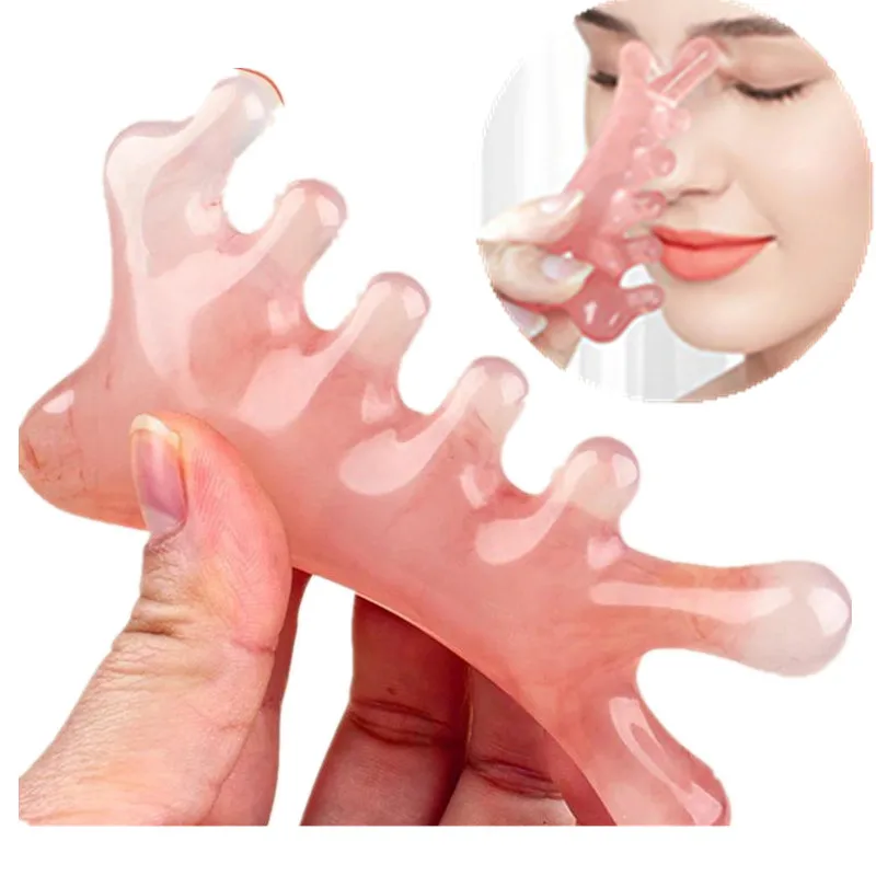 

Four in one meridian comb Body Meridian Massage Comb Plastic Five Wide Tooth Comb Acupuncture Therapy Blood Circulation Anti-sta