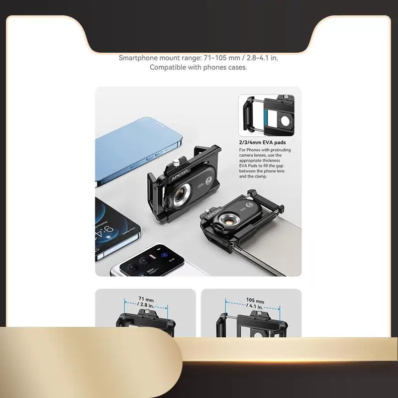 

Универсальный микроскоп для сотового телефона APEXEL с фиолетовой лампой CPL-365, портативный микроскоп с увеличительной головкой HD-N36R