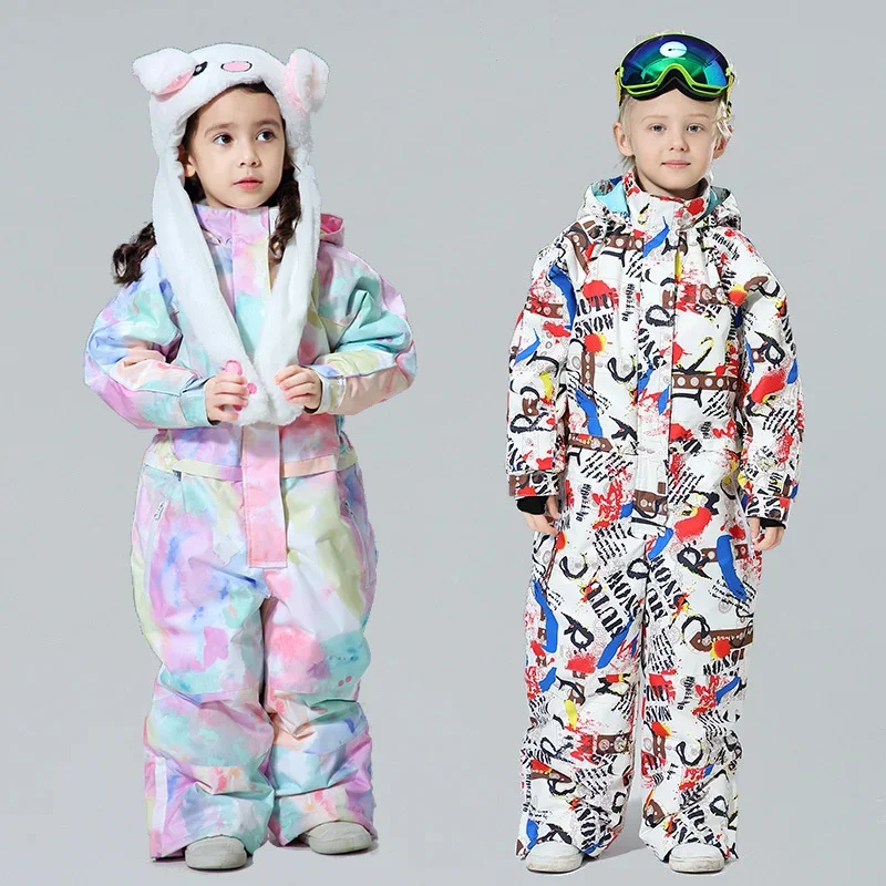 

MUTUSNOW Snow Baby One-piece Children's Suit Outdoor Snowing Skiing Playing Trekking Sport Boys And Girls Warm Ski Equipment