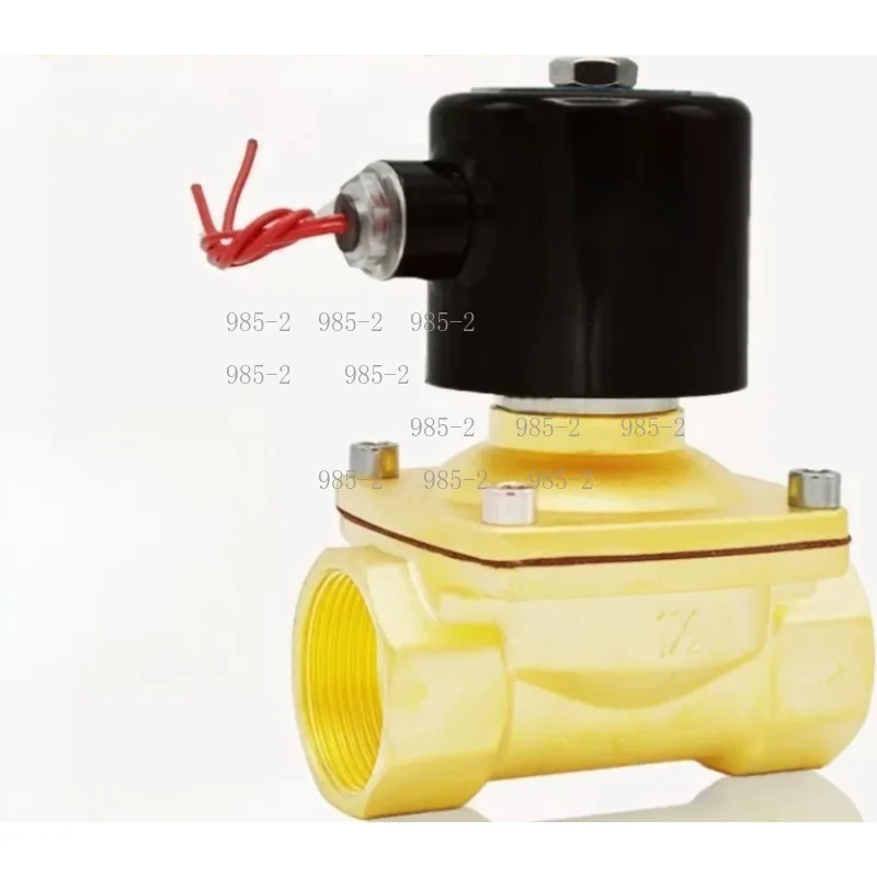 Normally closed brass solenoid valve, 1/2 inch dn32 ac220v electric water control valve for liquid pipeline