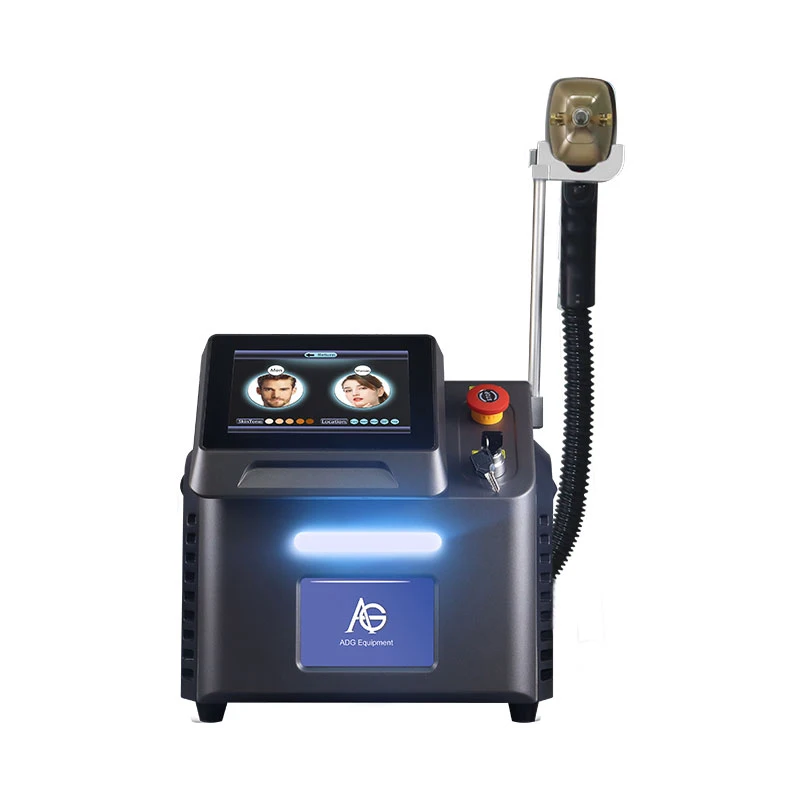 ADG المحمولة 3 أطوال موجية لنزع الشعر غير مؤلم Depiladora 808nm 755nm 1064nm ديود آلة إزالة الشعر بالليزر Beaurty #6