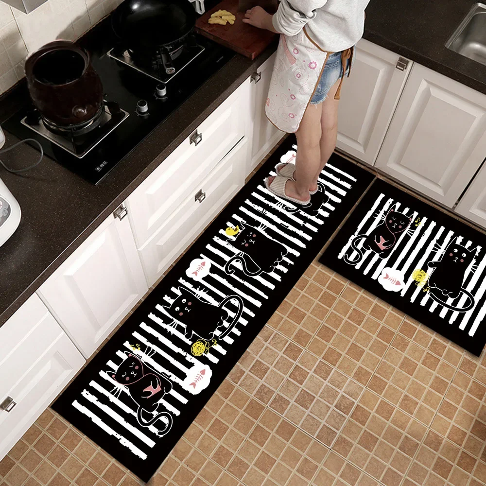 Cheaper Long Kitchen Floor Mat can be cut Anti-slip Bath Carpet Doormat Area Rug Living Room Balcony Bathroom Carpet Floor Mat