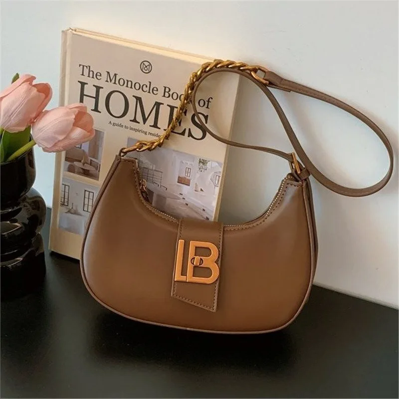 

‌Women's 2025 Korean Trend Shoulder Bag - Portable Leather Oblique Crossbody Purse with Simple Literary Aesthetic‌