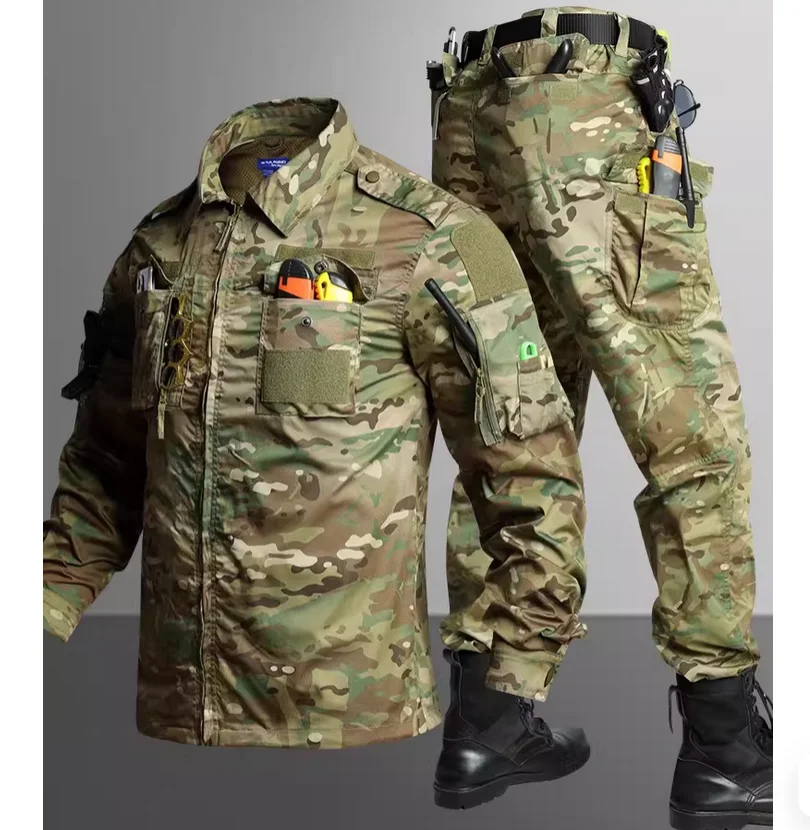 Summer Lightweight CP Camouflage Uniform Set for Military Training Instructor