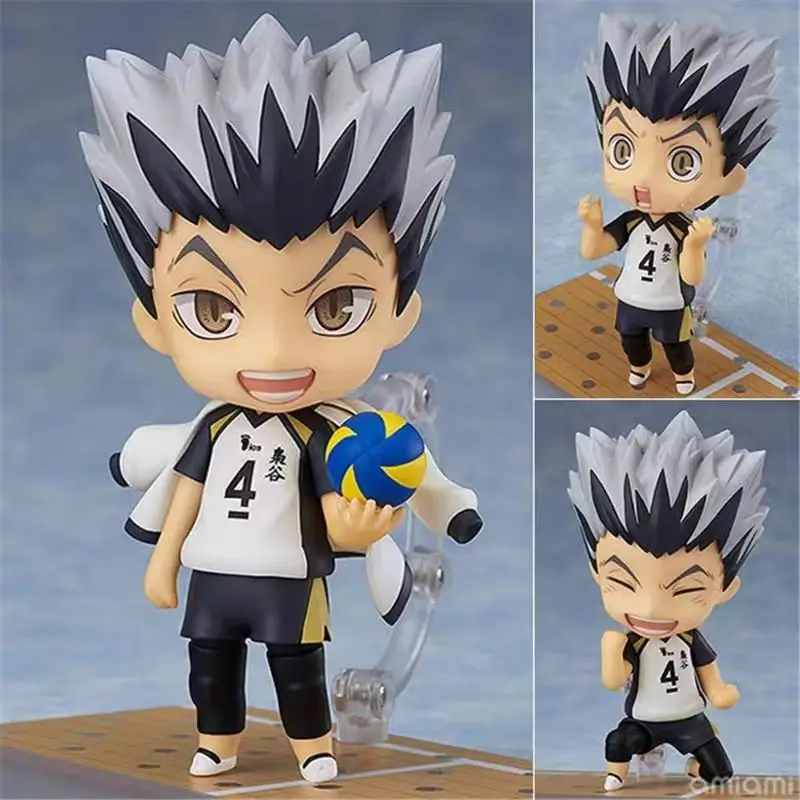 

10cm Haikyuu!! Haikyuu !! Bokuto Kotaro 719# 719 Kotaro Bokuto Action figure toys collection doll Christmas gift with box