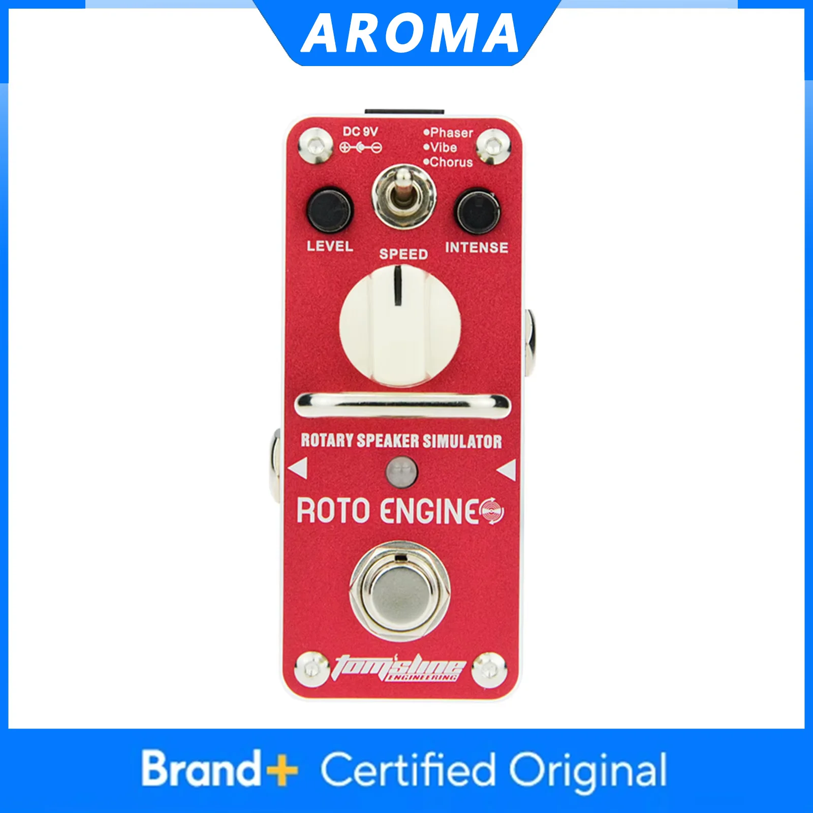 

Электрогитарная педаль эффектов AROMA ARE-3 ROTO ENGINE: Мини-имитатор ротационного усилителя, одиночный эффект, True Bypass, аксессуары для гитары