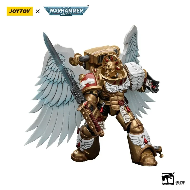 [สต็อก] Action Figure 1/18 JOYTOY Warhammer 40K Blood Angels Sanguinary Guardอะนิเมะทหารคอลเลกชันรุ่นของเล่นของขวัญ 5PCS