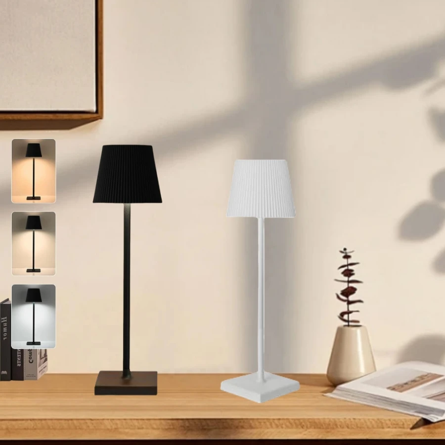

Removable LED Table Lamp USB Rechargeable Desk Light Touch Bedside Night Lights Dimmable For Bedroom Study Office Bar Cafe