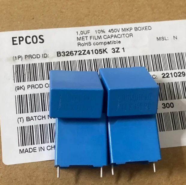

20 шт./лот оригинальный EPCOS B32672Z4105K 1 мкФ 450 В 18X11X18,5 мм P: 15 мм пленочный конденсатор, бесплатная доставка