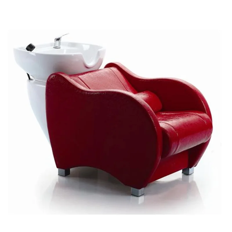 Leather Modern Simple Hair Salon High-end Hair Salon Flush Bed Hair Salon Special Shampoo Bed