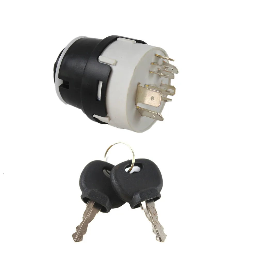 

1pc 10-pins Ignition Switch with 2 Keys for JCB JCB200 JCB220 Car Tractor Trailer Excavator Part# 701/80184 701/45500