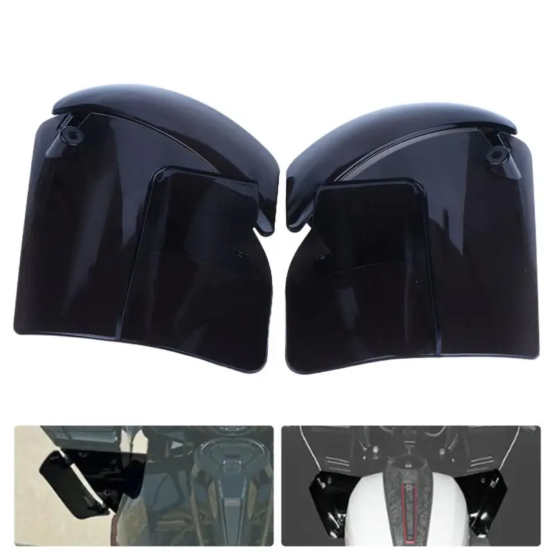 Motorcycle Adjustable Side Wind Deflector Tinted Windproof Noise Reduction Shield Fit 2023-2026 Touring Bike