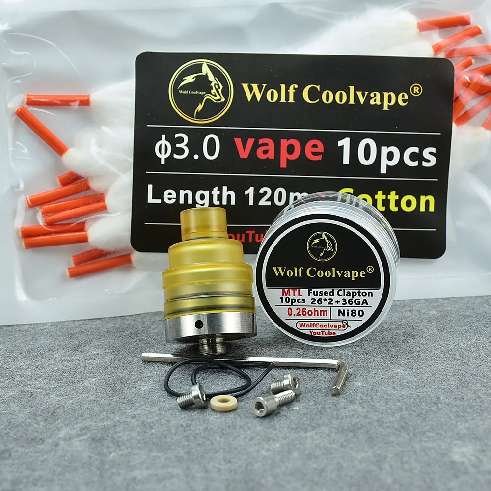 WOLFCOOLVAPE vape rda Duetto Reborn vape RDA tank 316ss 22mm Atomizer rda Atomizer BF atomizer tank - related product image