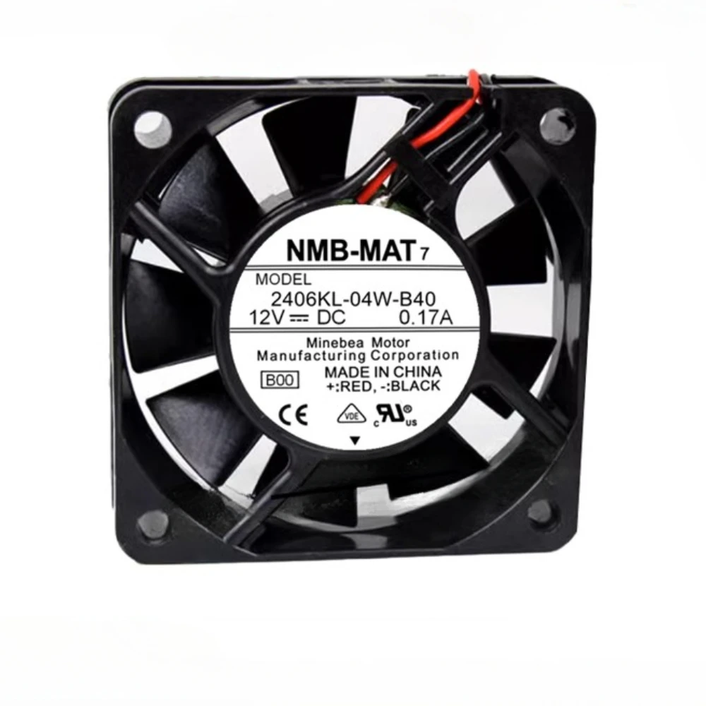 

2406KL-04W-B40 Server Fan for NMB NMB-MAT High Air Flow Axial Power Inverter Cooling Fan 6CM 6015 0.17A 12V Chassis Power Fan