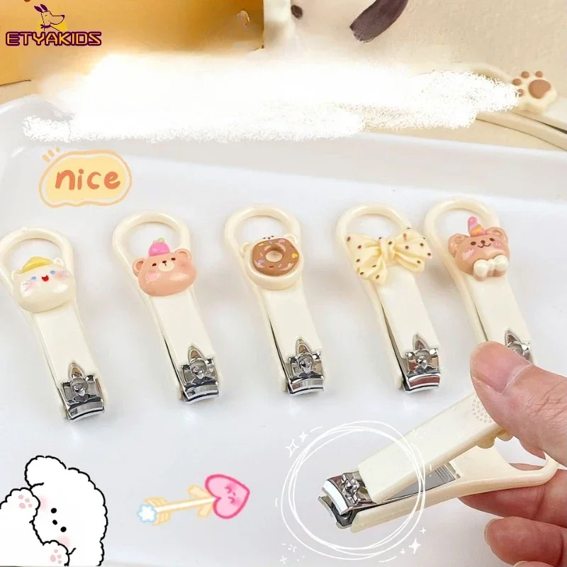 

Cute Cartoon Bear Cat Nail Clippers Cutter for Student Girls Beauty Household Nail Trimmer Scissors Baby Nail Care Manicure Tool