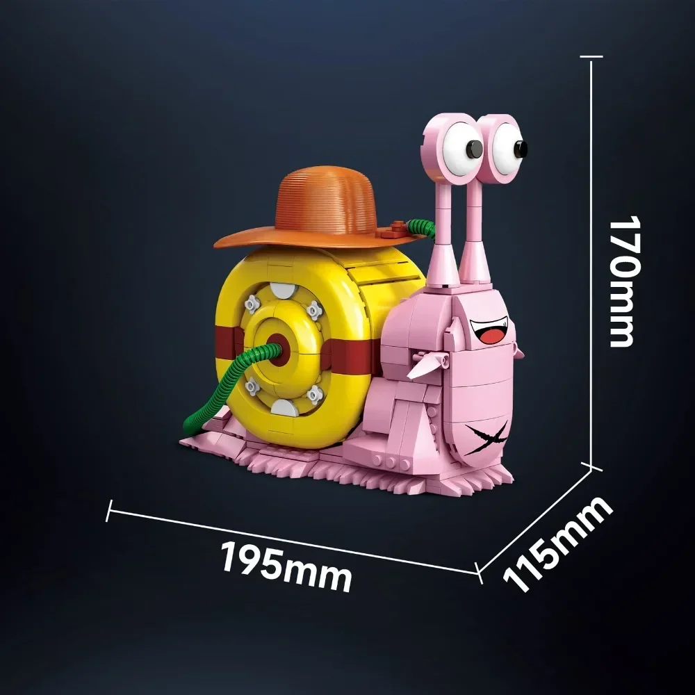 573pcs Slak Telefoonbouwpakket STEM Educatief speelgoed met insectenontwerp voor kinderen Volwassenen Creatieve DIY-stenen Techniekproject