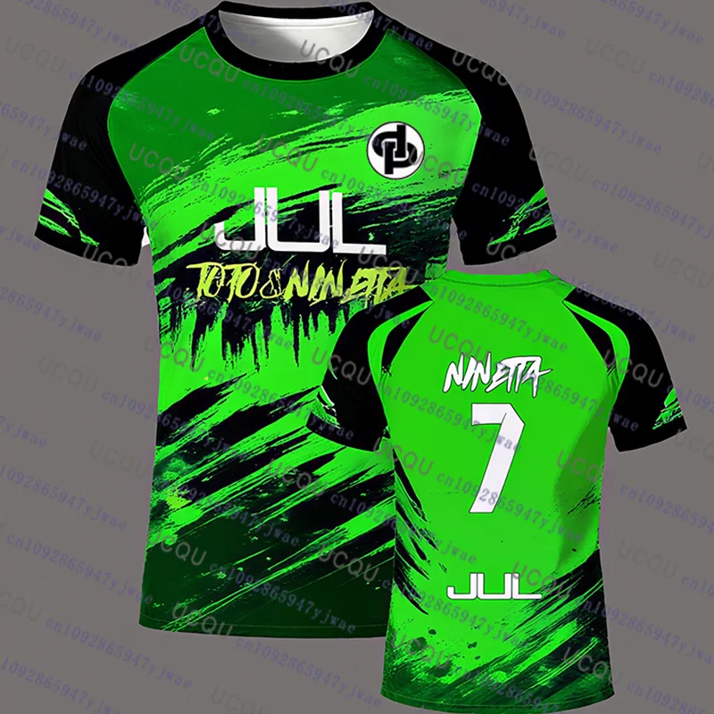 تي شيرت جديد رائج البيع لعام 2025 تي شيرت توتو و نينيتا بريري للتدريب على اللياقة البدنية سريع الجفاف في الهواء الطلق للأطفال والكبار #6