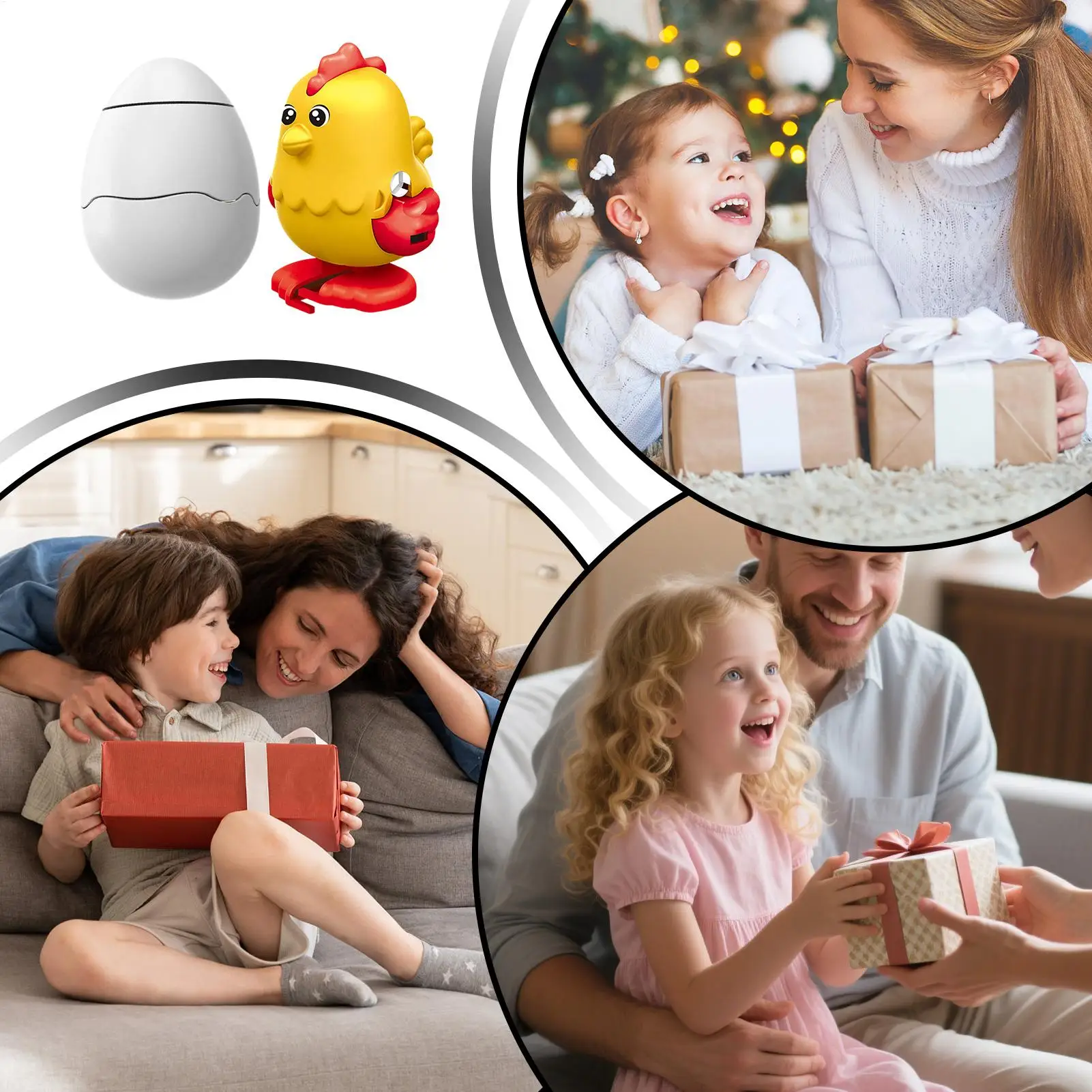 Juguete de pollo de cuerda, recuerdos de fiesta de Pascua, juguetes de animales saltadores para niños y niñas, centros de guardería, vacaciones de cumpleaños, sala de juegos de Navidad