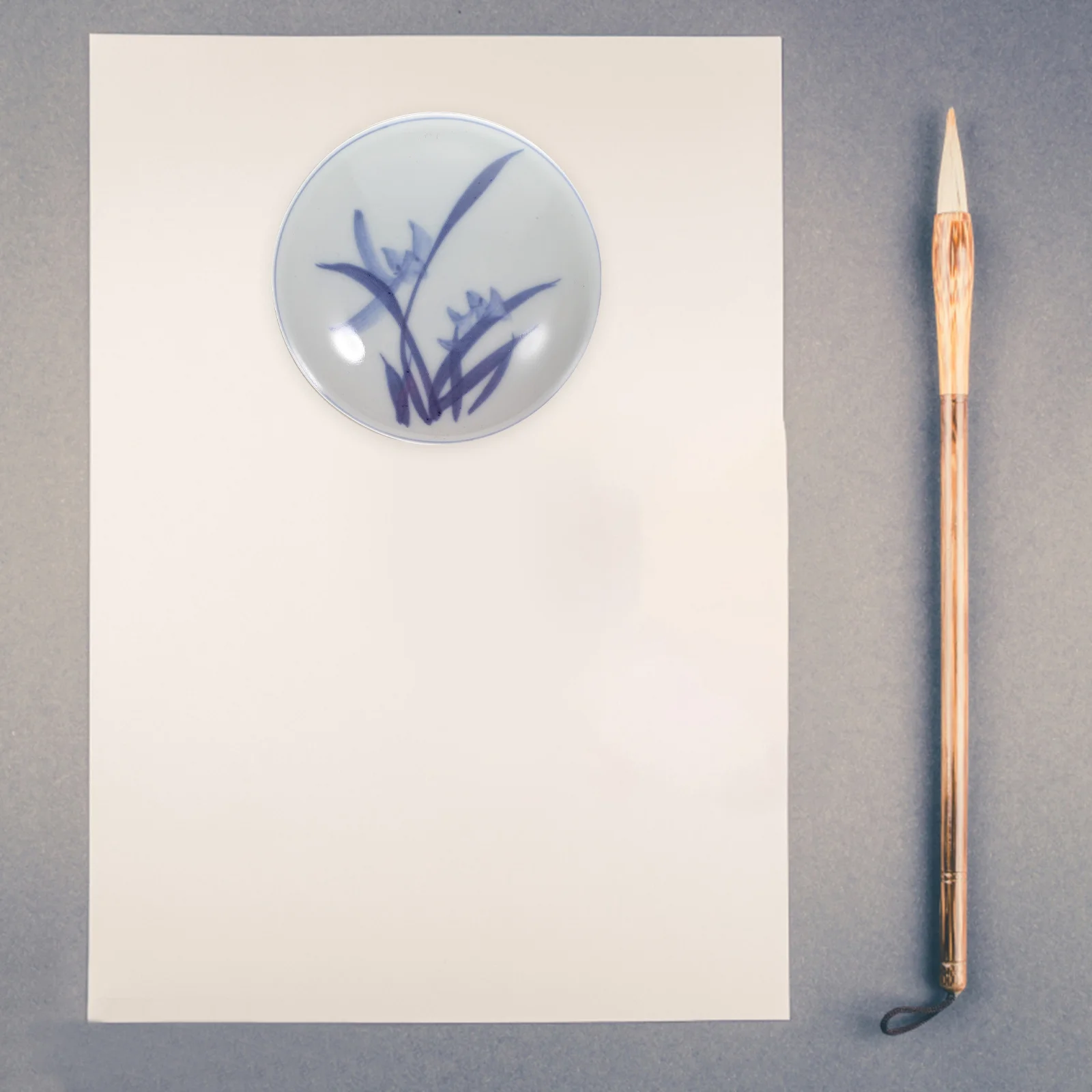 1Pcs Red Ink Pad Calligraphy Premium Durable Ceramic Case Multi Functional DIY Painting Stamp Ink Paste for Fabric Wood