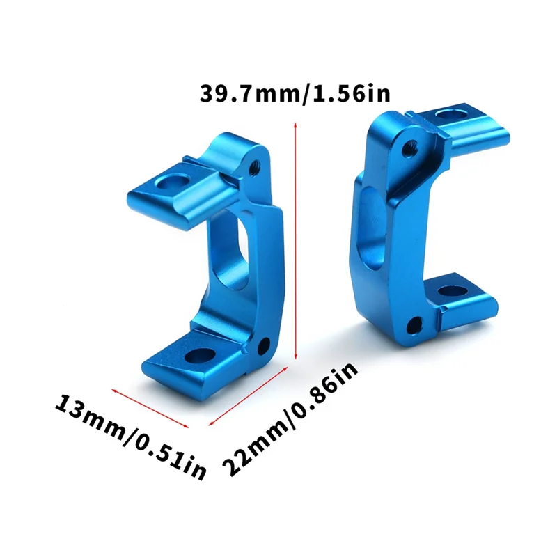 BEDW-RC Auto Upgrade Aluminium C (8 Graden) 54661 Set Voor Tamiya WR02/GF01/G601 RC Auto Upgrade Onderdelen