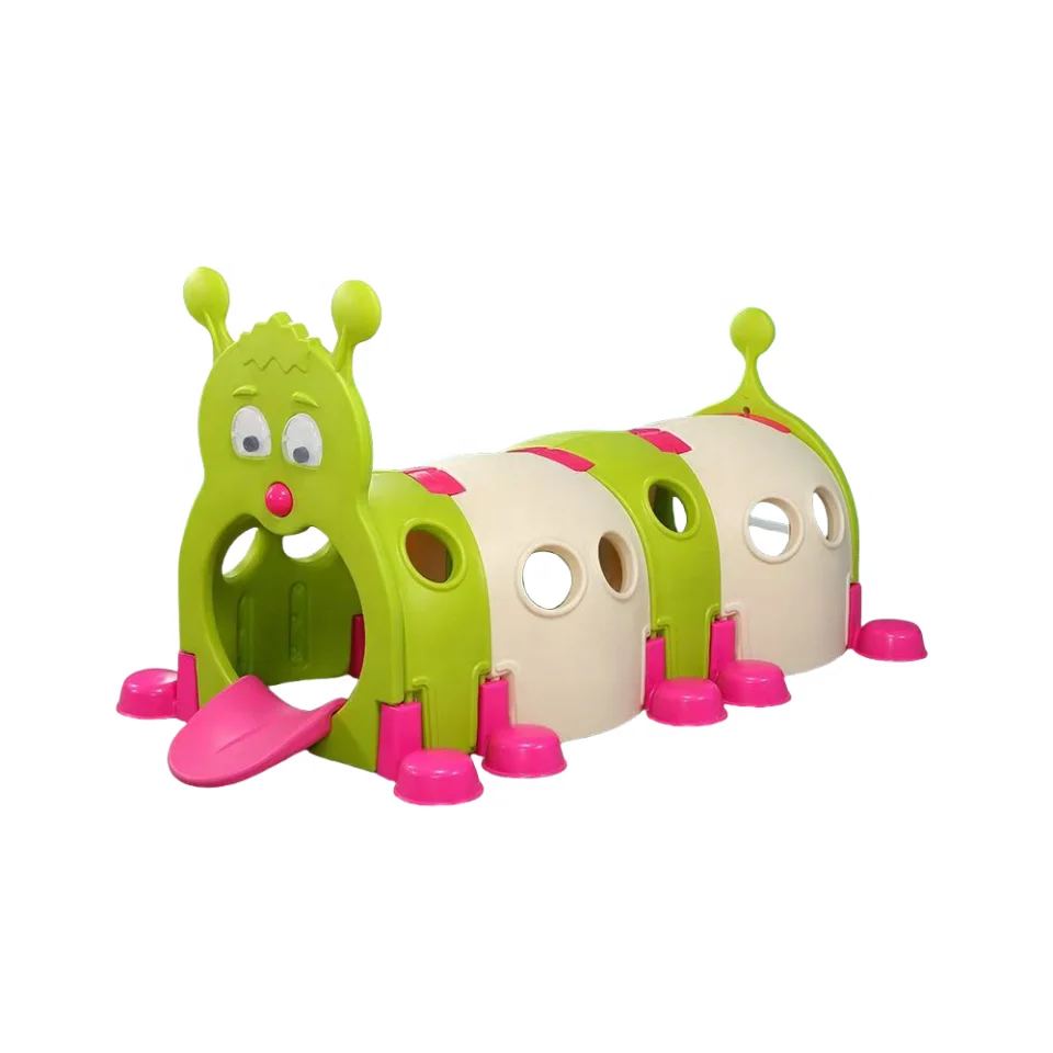High-quality plastic tunnel cartoon animal drilling indoor playground playing with crawling toys on the floor