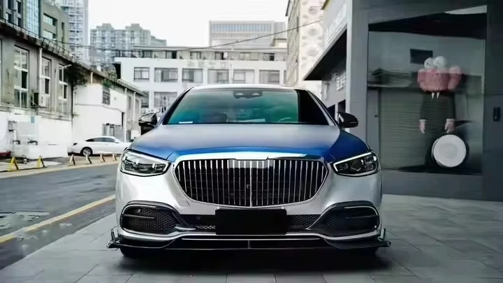 High Quality MSY M-Style Dry Carbon Fiber Body Kit for 2021 W223 h Front & Rear Bumper Upgrade