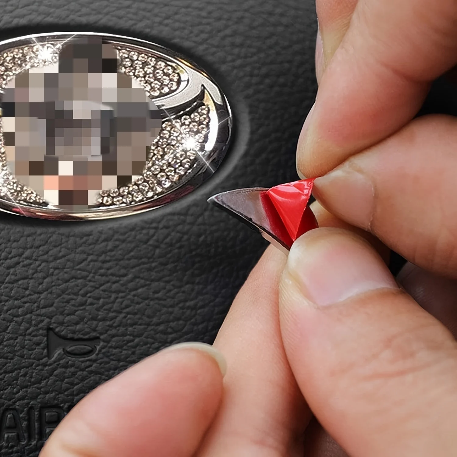 Car Steering Wheel Sticker Crystal Diamond Decal For Toyota Steering Wheels Decorative Accessories Crystal Sticker Accessories view 3