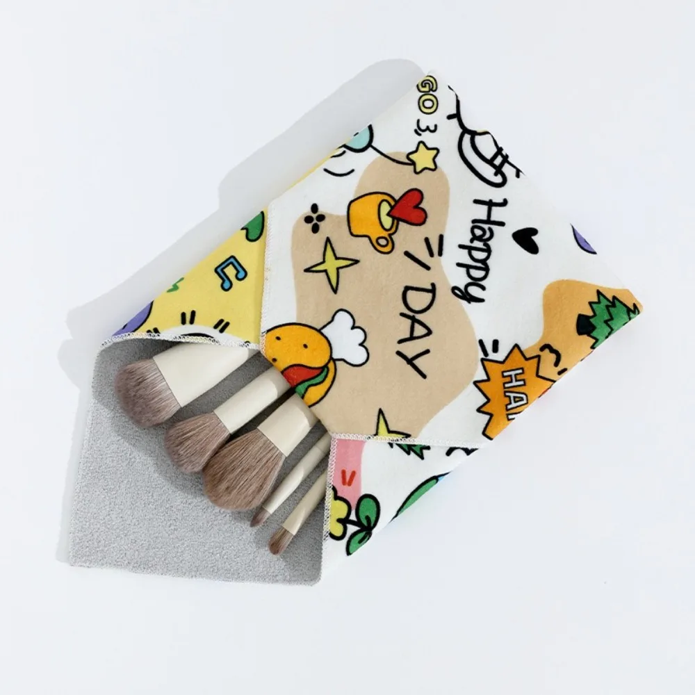 جديد ذاتية اللصق مائة ملصق القماش الصامت لطيف عدسة الكاميرا المنظم مربع حماية حقيبة حقيبة كمبيوتر محمول لمستحضرات التجميل