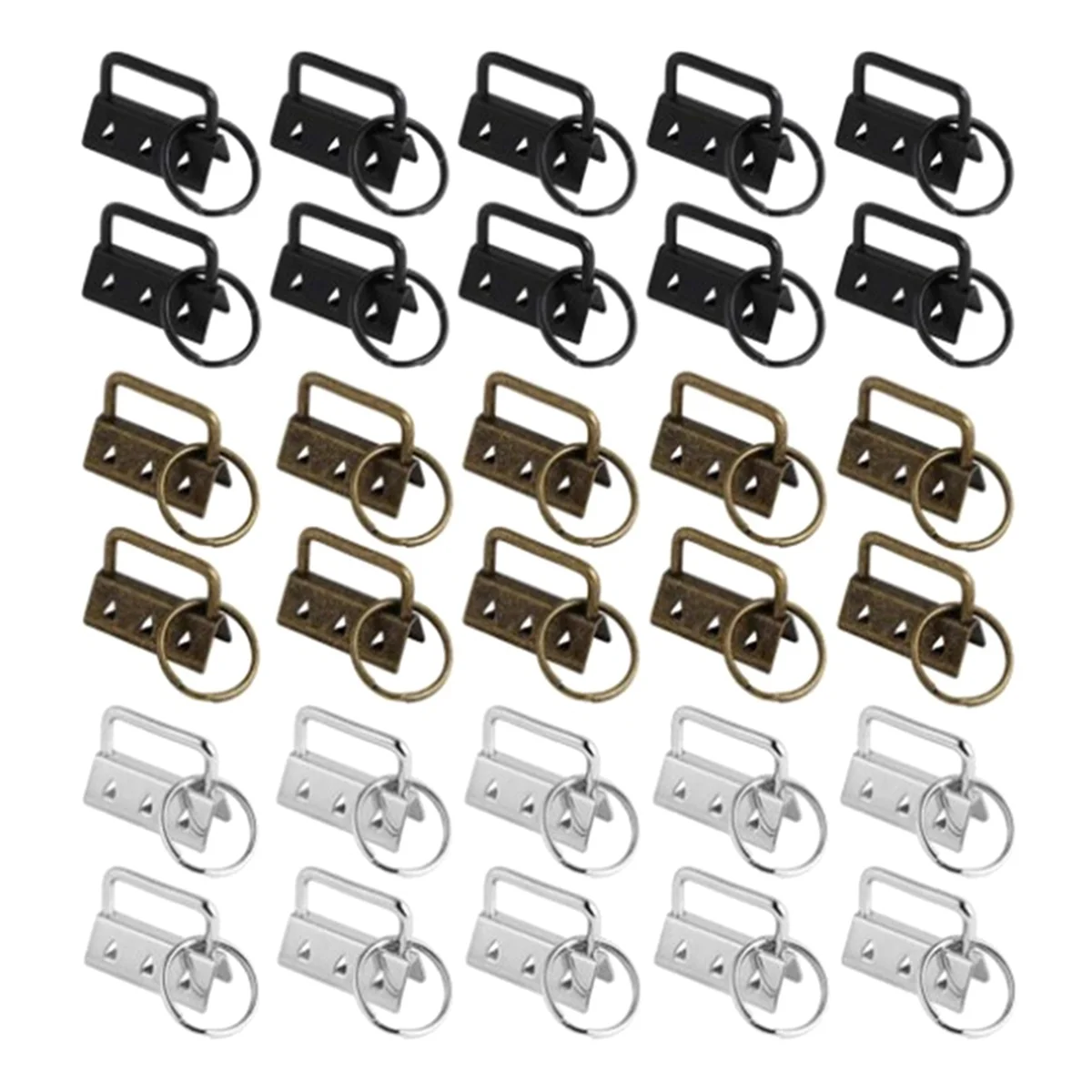 [Na stanie] Zestaw 30 sztuk elementów do breloczków 32 mm, odpowiedni do klipsów na nadgarstek, smyczy do breloczków, narzędzia DIY