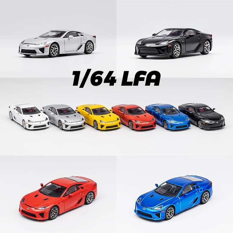 

DCT 1:64 LFA Miniature Model Car Vehicle 1/64 Vintage Diecast Toy with Box Hobby Collection for Teenagers Adults Gifts